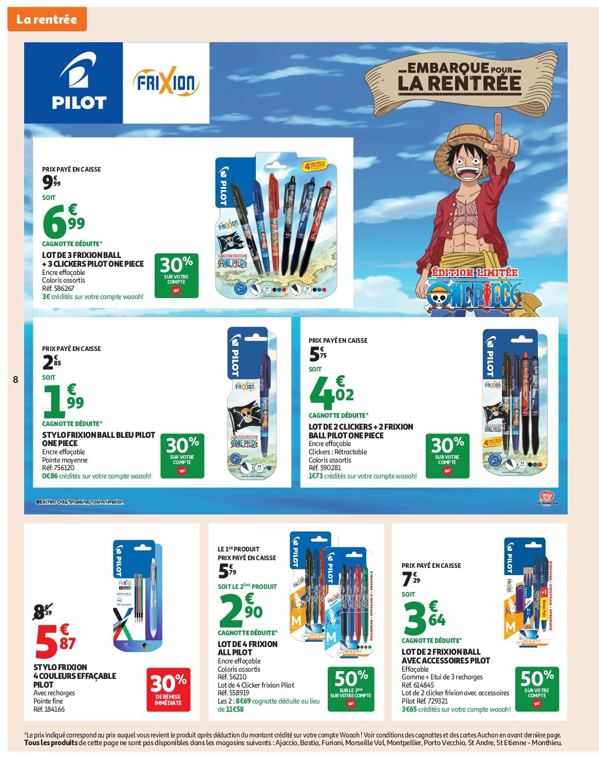 auchan - Auchan - Rentrée des classes folder geldig vanaf 19/08 - 07/09 - page: 8