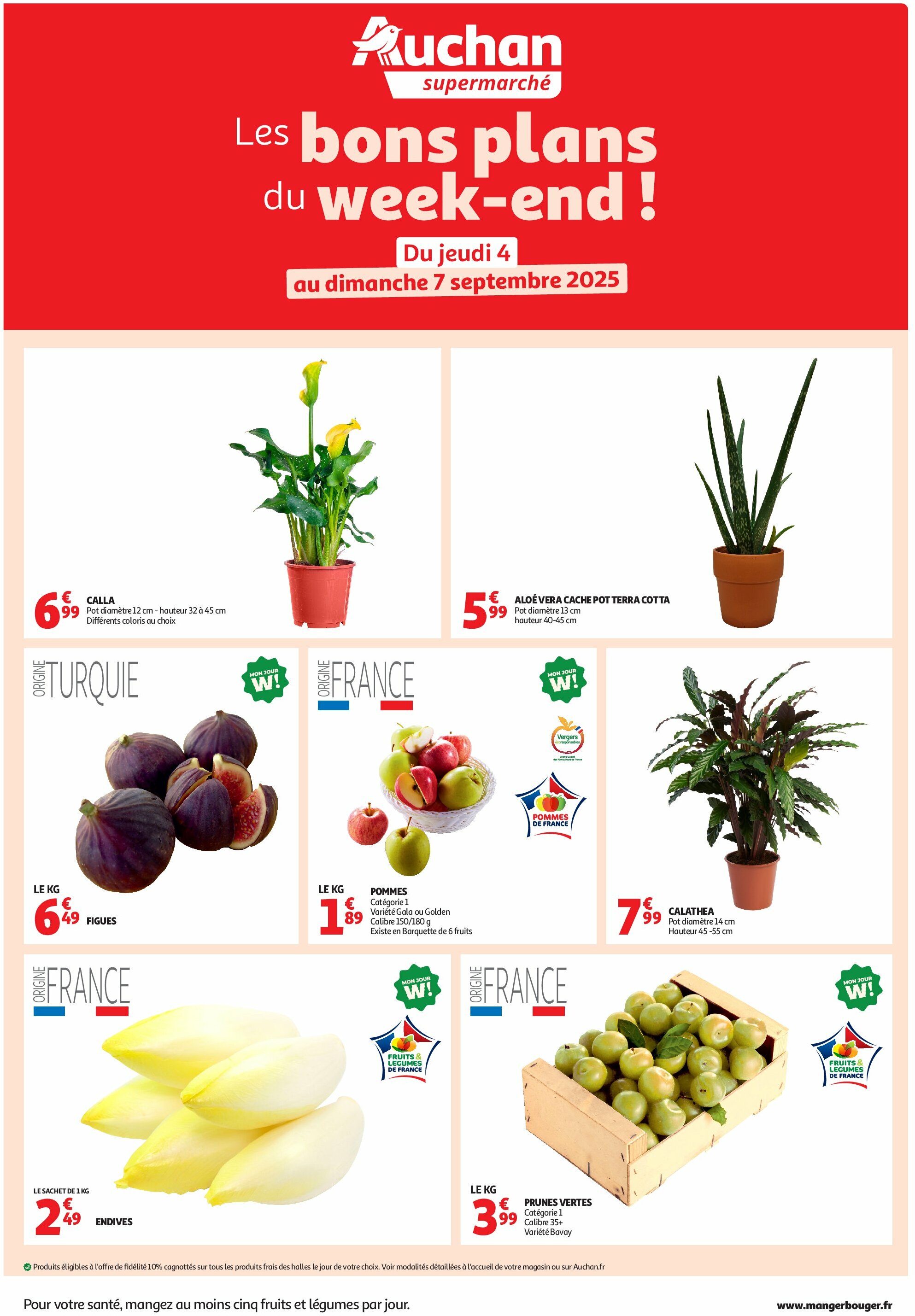 auchan - Auchan supermarché - Les bons plans du week-end dans votre super ! folder geldig vanaf 04/09 - 07/09