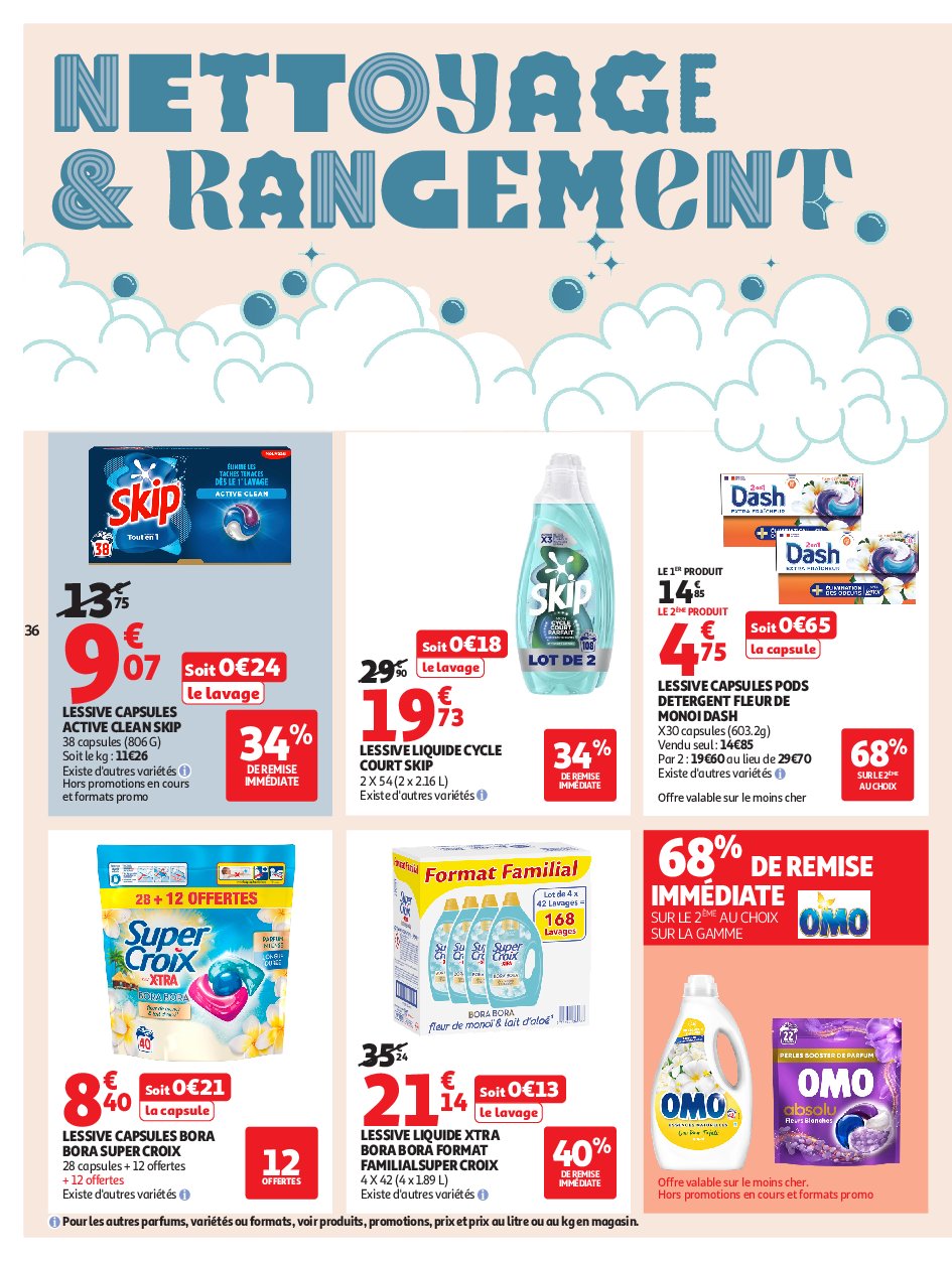 auchan - Auchan - Petits prix écrémés folder geldig vanaf 09/09 - 21/09 - page: 36 auchan - Auchan - Petits prix écrémés folder geldig vanaf 09/09 - 21/09 - page: 36