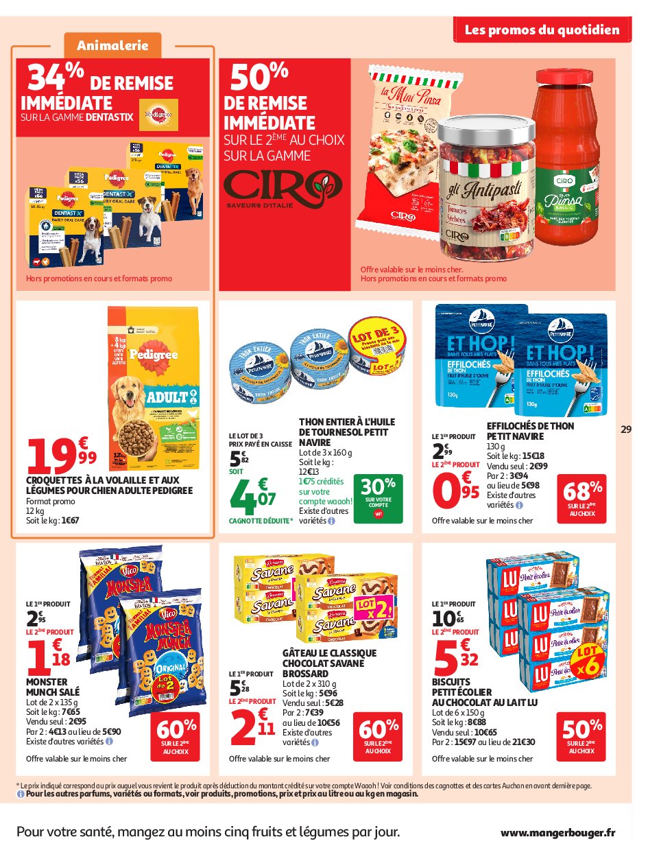auchan - Auchan - Petits prix écrémés folder geldig vanaf 09/09 - 21/09 - page: 29 auchan - Auchan - Petits prix écrémés folder geldig vanaf 09/09 - 21/09 - page: 29