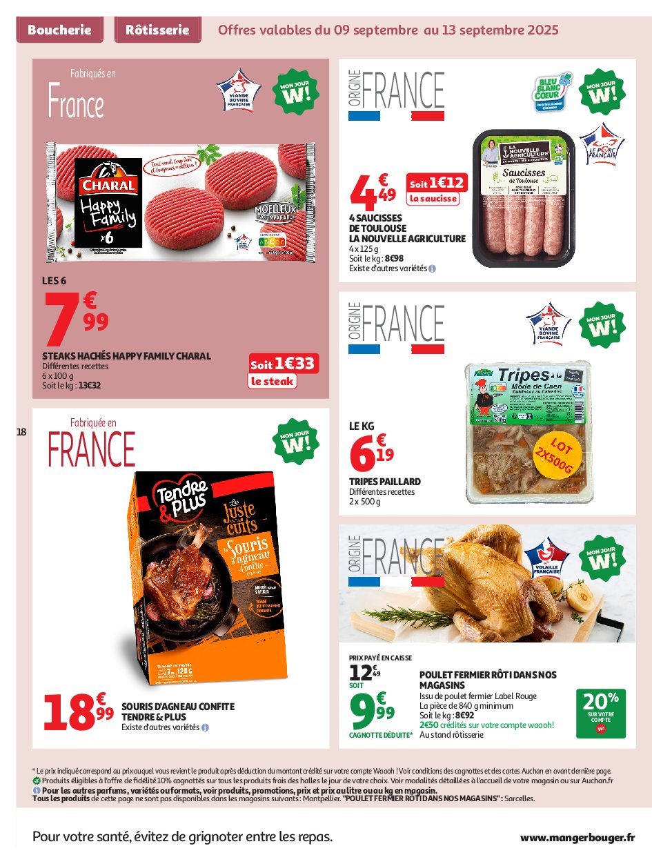 auchan - Auchan - Petits prix écrémés folder geldig vanaf 09/09 - 21/09 - page: 18 auchan - Auchan - Petits prix écrémés folder geldig vanaf 09/09 - 21/09 - page: 18