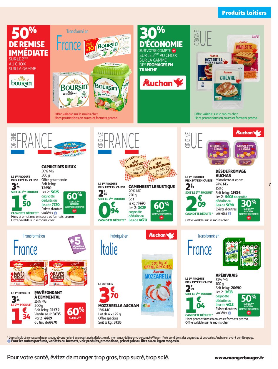 auchan - Auchan - Petits prix écrémés folder geldig vanaf 09/09 - 21/09 - page: 7 auchan - Auchan - Petits prix écrémés folder geldig vanaf 09/09 - 21/09 - page: 7