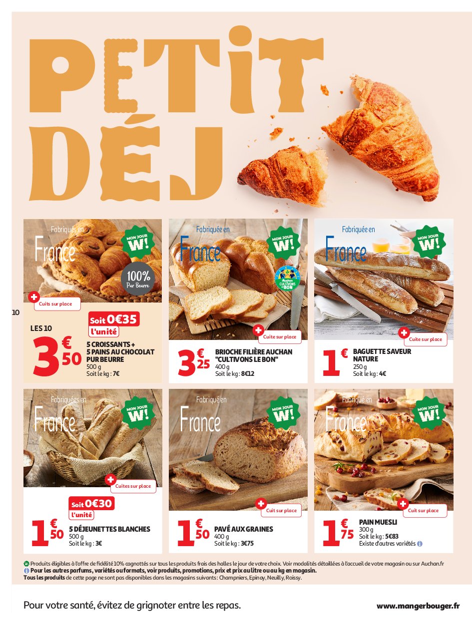 auchan - Auchan - Petits prix écrémés folder geldig vanaf 09/09 - 21/09 - page: 10 auchan - Auchan - Petits prix écrémés folder geldig vanaf 09/09 - 21/09 - page: 10