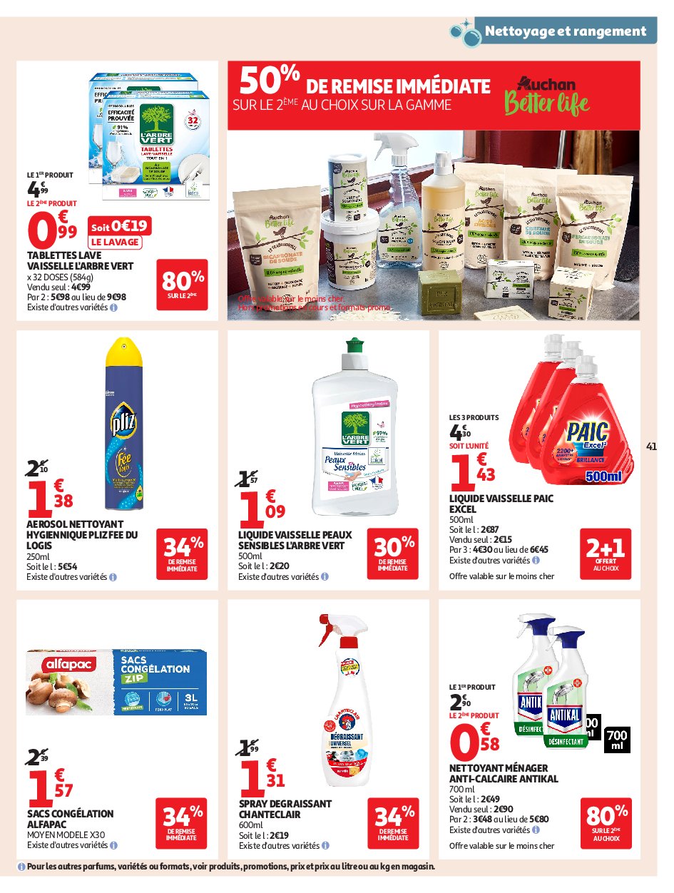 auchan - Auchan - Petits prix écrémés folder geldig vanaf 09/09 - 21/09 - page: 41 auchan - Auchan - Petits prix écrémés folder geldig vanaf 09/09 - 21/09 - page: 41