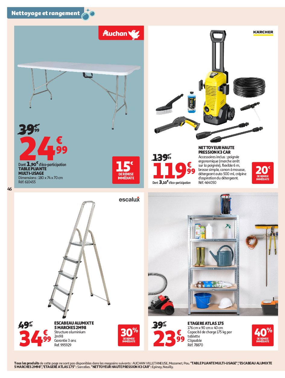 auchan - Auchan - Petits prix écrémés folder geldig vanaf 09/09 - 21/09 - page: 46 auchan - Auchan - Petits prix écrémés folder geldig vanaf 09/09 - 21/09 - page: 46