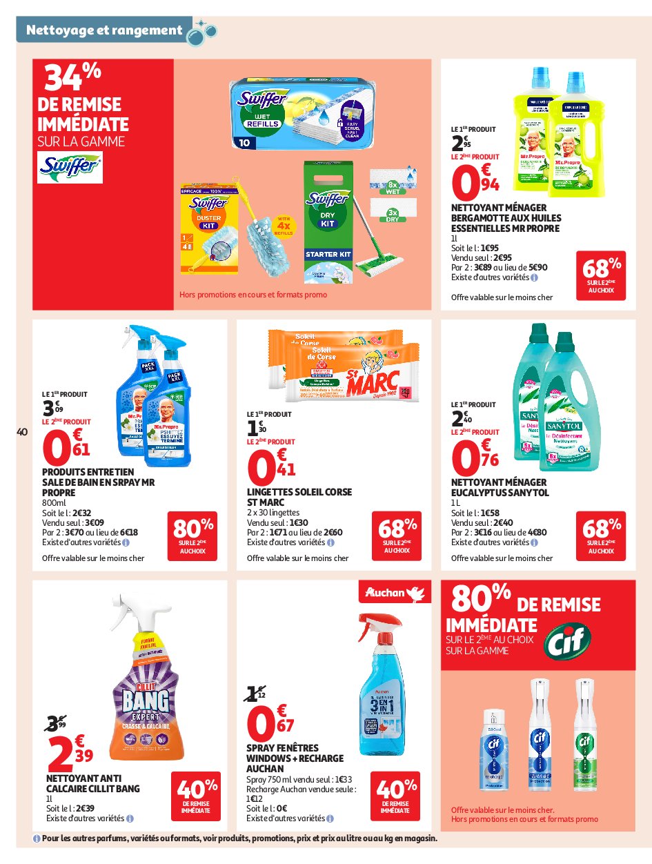 auchan - Auchan - Petits prix écrémés folder geldig vanaf 09/09 - 21/09 - page: 40 auchan - Auchan - Petits prix écrémés folder geldig vanaf 09/09 - 21/09 - page: 40