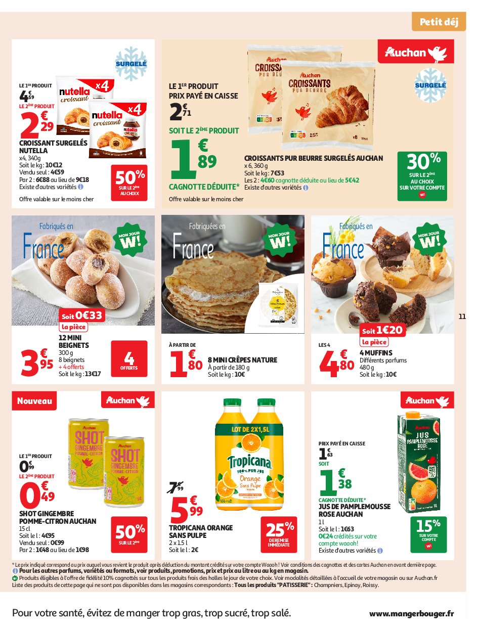 auchan - Auchan - Petits prix écrémés folder geldig vanaf 09/09 - 21/09 - page: 11 auchan - Auchan - Petits prix écrémés folder geldig vanaf 09/09 - 21/09 - page: 11