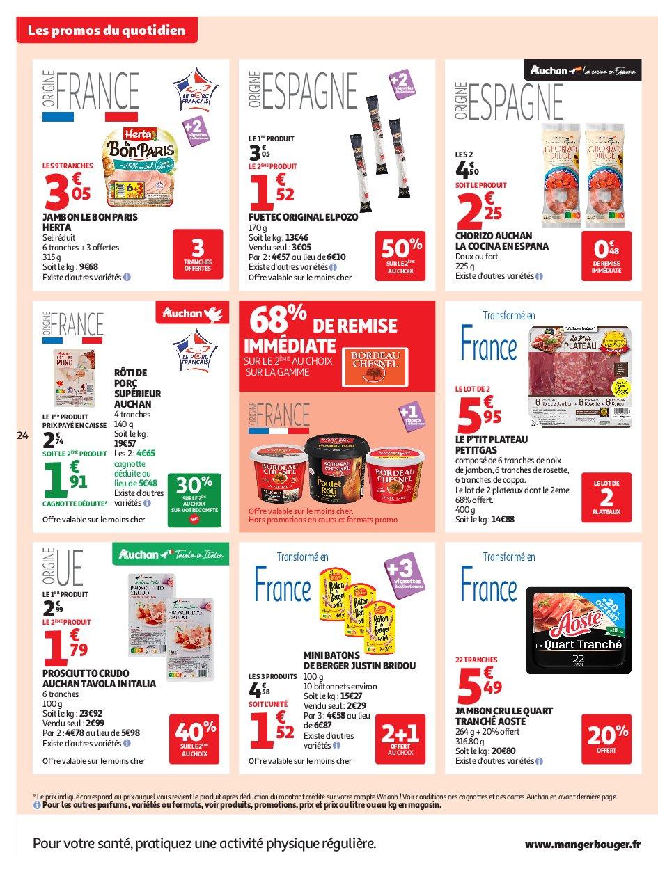 auchan - Auchan - Petits prix écrémés folder geldig vanaf 09/09 - 21/09 - page: 24 auchan - Auchan - Petits prix écrémés folder geldig vanaf 09/09 - 21/09 - page: 24