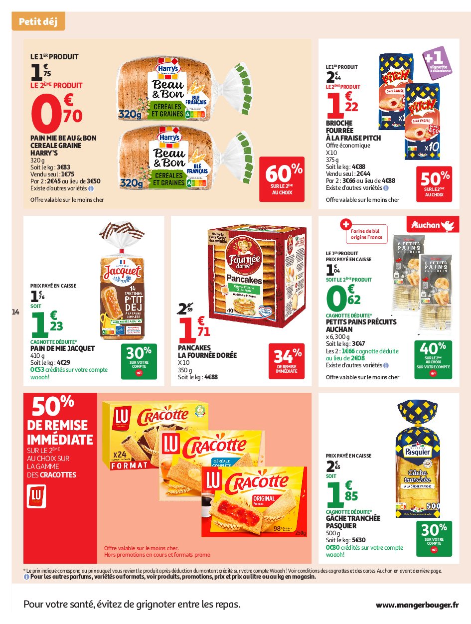 auchan - Auchan - Petits prix écrémés folder geldig vanaf 09/09 - 21/09 - page: 14 auchan - Auchan - Petits prix écrémés folder geldig vanaf 09/09 - 21/09 - page: 14
