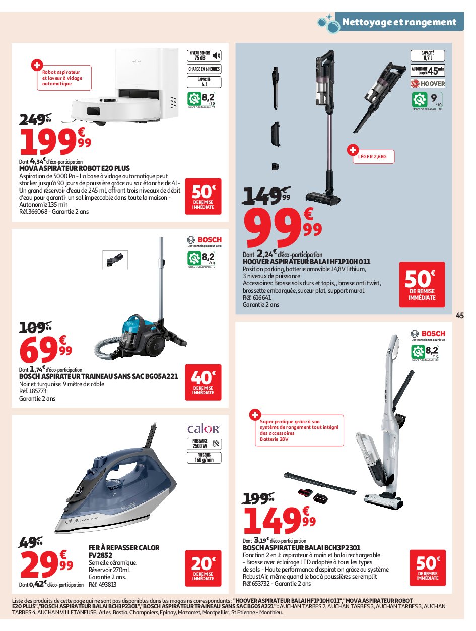 auchan - Auchan - Petits prix écrémés folder geldig vanaf 09/09 - 21/09 - page: 45 auchan - Auchan - Petits prix écrémés folder geldig vanaf 09/09 - 21/09 - page: 45