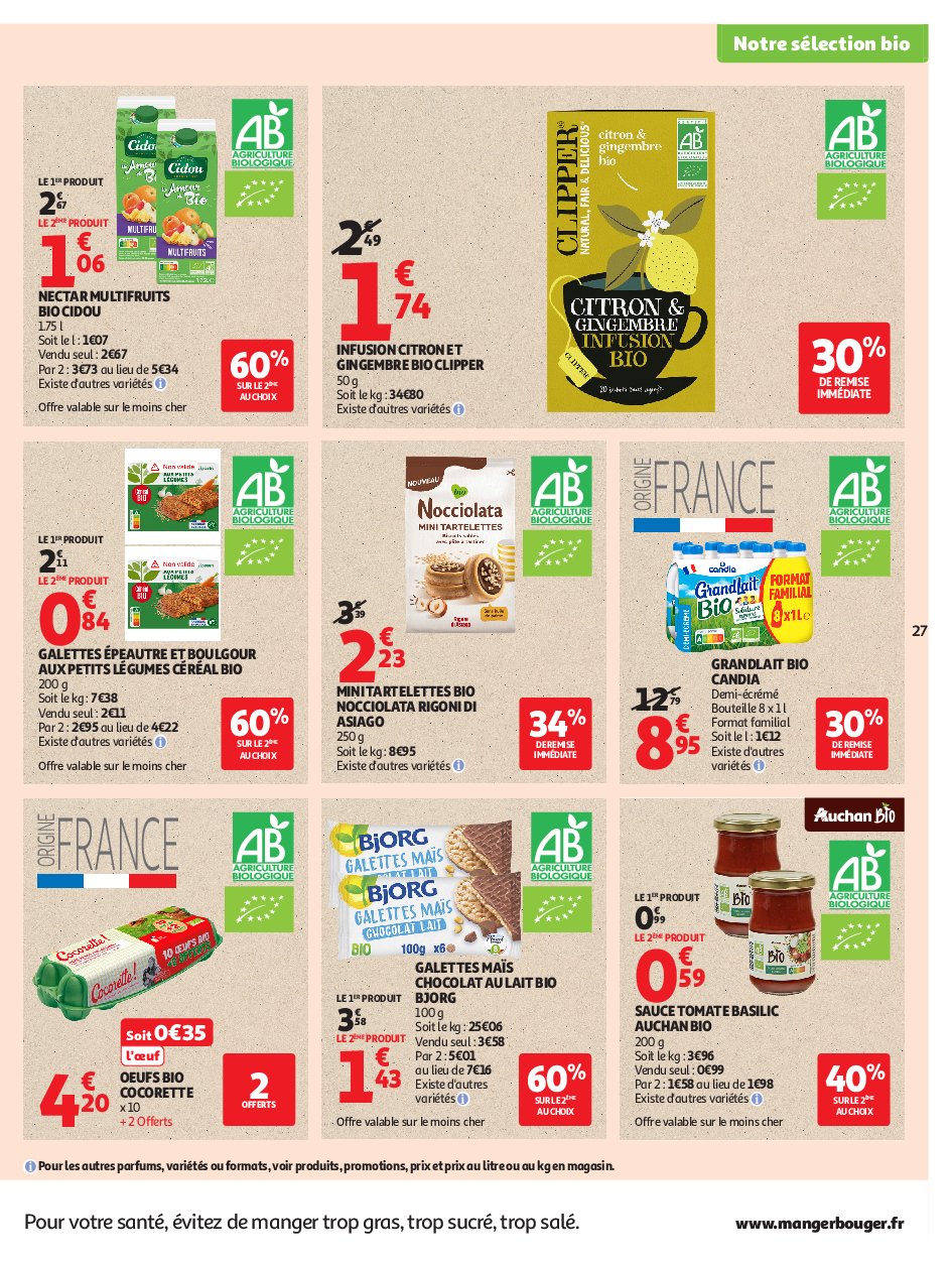 auchan - Auchan - Petits prix écrémés folder geldig vanaf 09/09 - 21/09 - page: 27 auchan - Auchan - Petits prix écrémés folder geldig vanaf 09/09 - 21/09 - page: 27