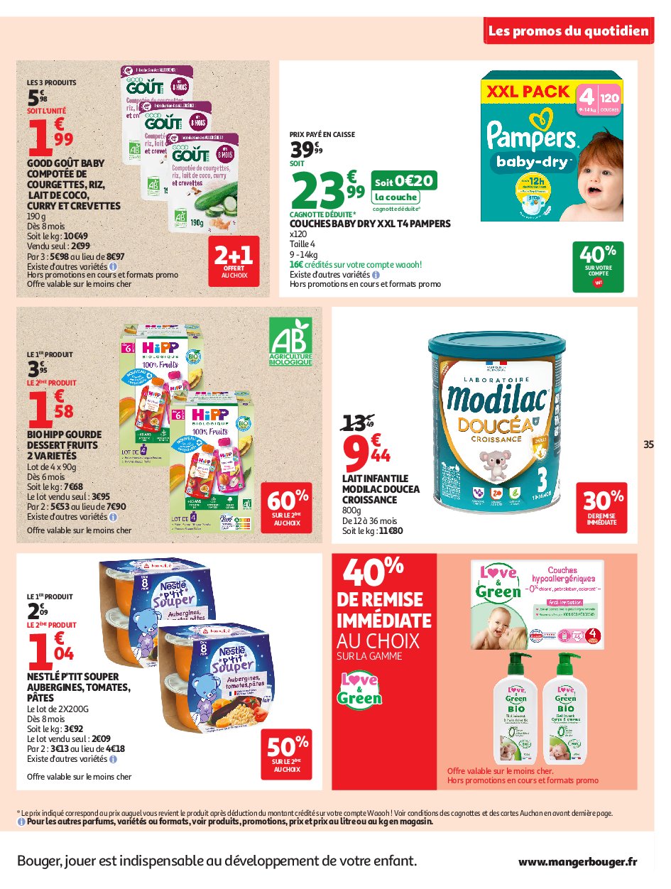 auchan - Auchan - Petits prix écrémés folder geldig vanaf 09/09 - 21/09 - page: 35 auchan - Auchan - Petits prix écrémés folder geldig vanaf 09/09 - 21/09 - page: 35