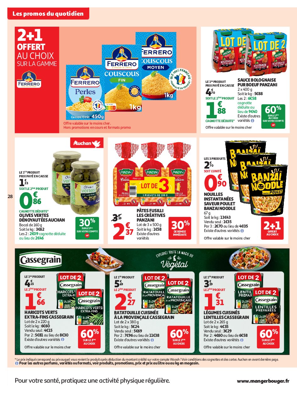 auchan - Auchan - Petits prix écrémés folder geldig vanaf 09/09 - 21/09 - page: 28 auchan - Auchan - Petits prix écrémés folder geldig vanaf 09/09 - 21/09 - page: 28