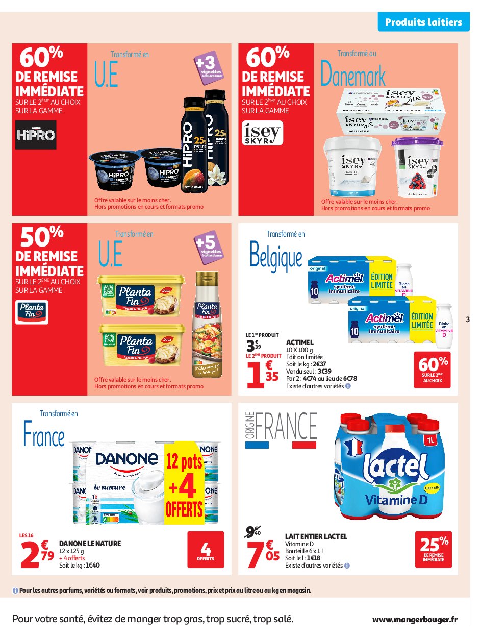 auchan - Auchan - Petits prix écrémés folder geldig vanaf 09/09 - 21/09 - page: 3 auchan - Auchan - Petits prix écrémés folder geldig vanaf 09/09 - 21/09 - page: 3