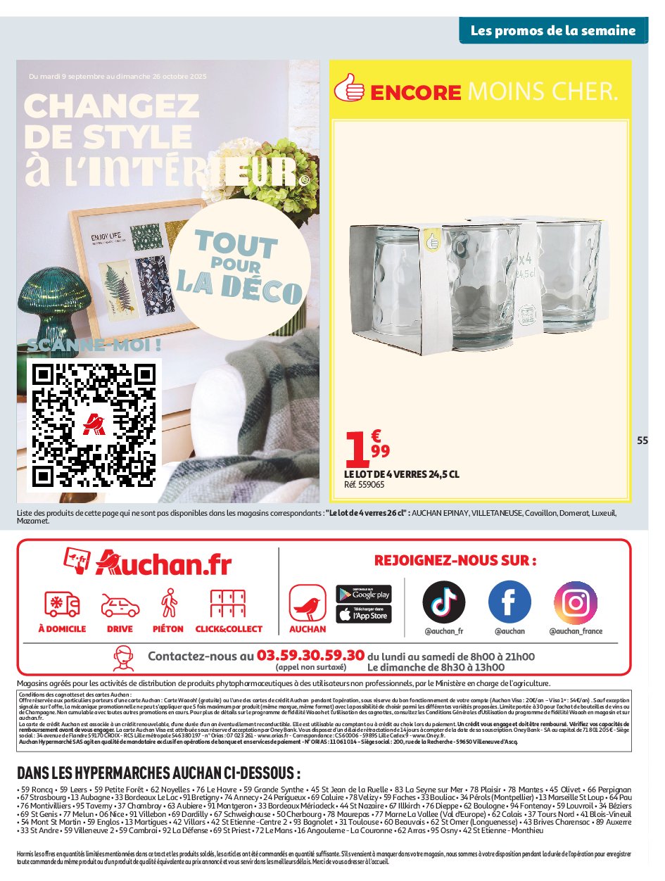auchan - Auchan - Petits prix écrémés folder geldig vanaf 09/09 - 21/09 - page: 55 auchan - Auchan - Petits prix écrémés folder geldig vanaf 09/09 - 21/09 - page: 55