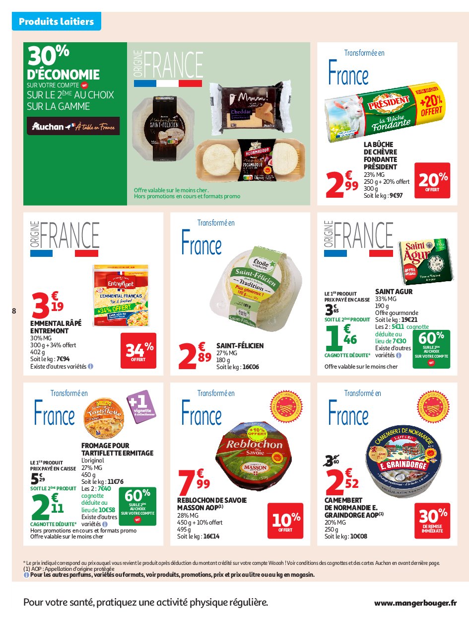 auchan - Auchan - Petits prix écrémés folder geldig vanaf 09/09 - 21/09 - page: 8 auchan - Auchan - Petits prix écrémés folder geldig vanaf 09/09 - 21/09 - page: 8