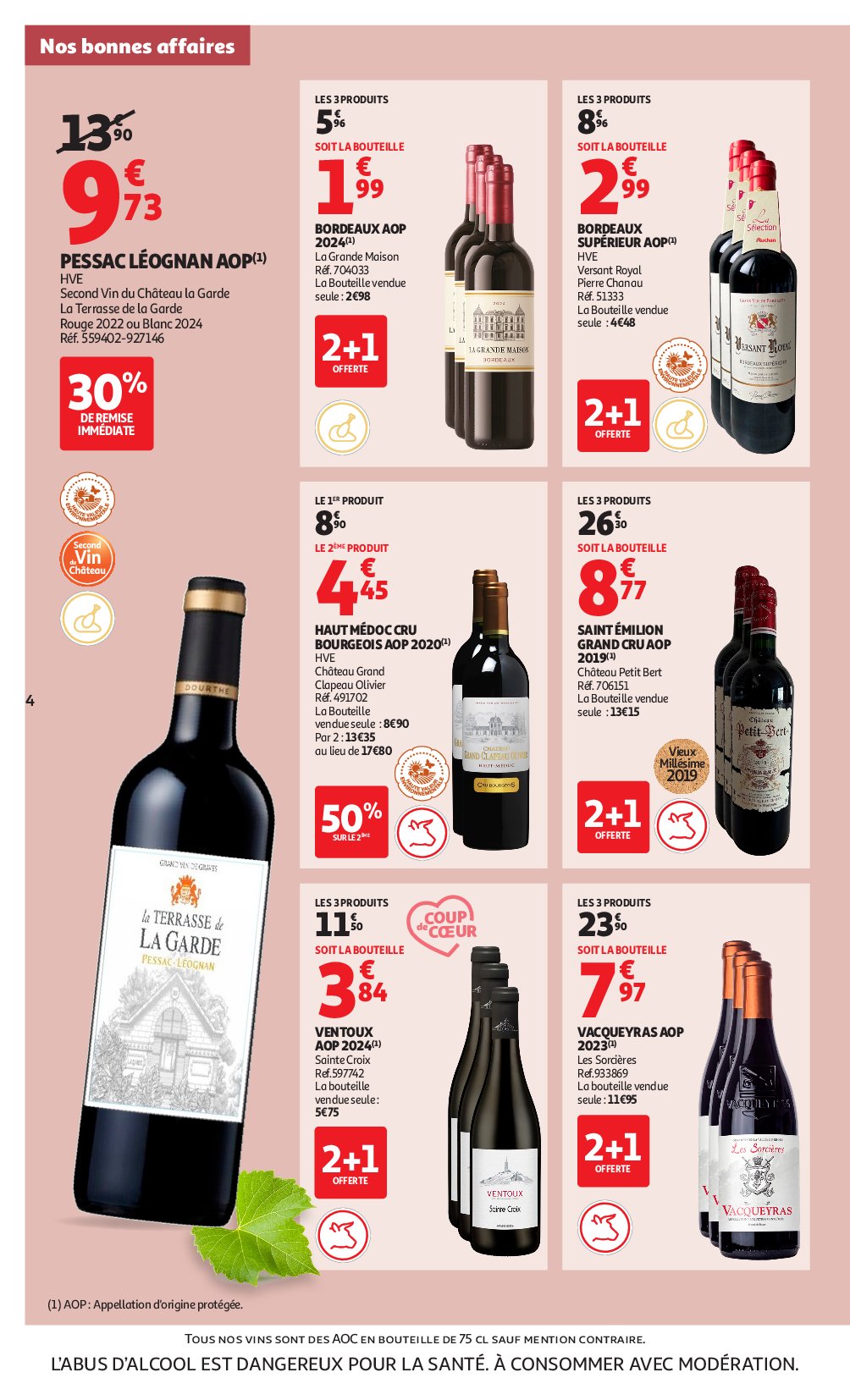 auchan - Auchan supermarché - Foire aux Vins folder geldig vanaf 09/09 - 27/09 - page: 4