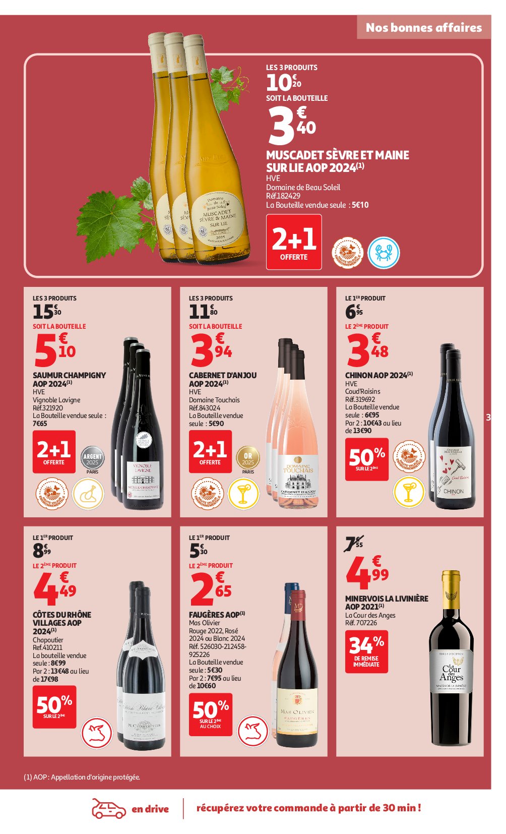 auchan - Auchan supermarché - Foire aux Vins folder geldig vanaf 09/09 - 27/09 - page: 3