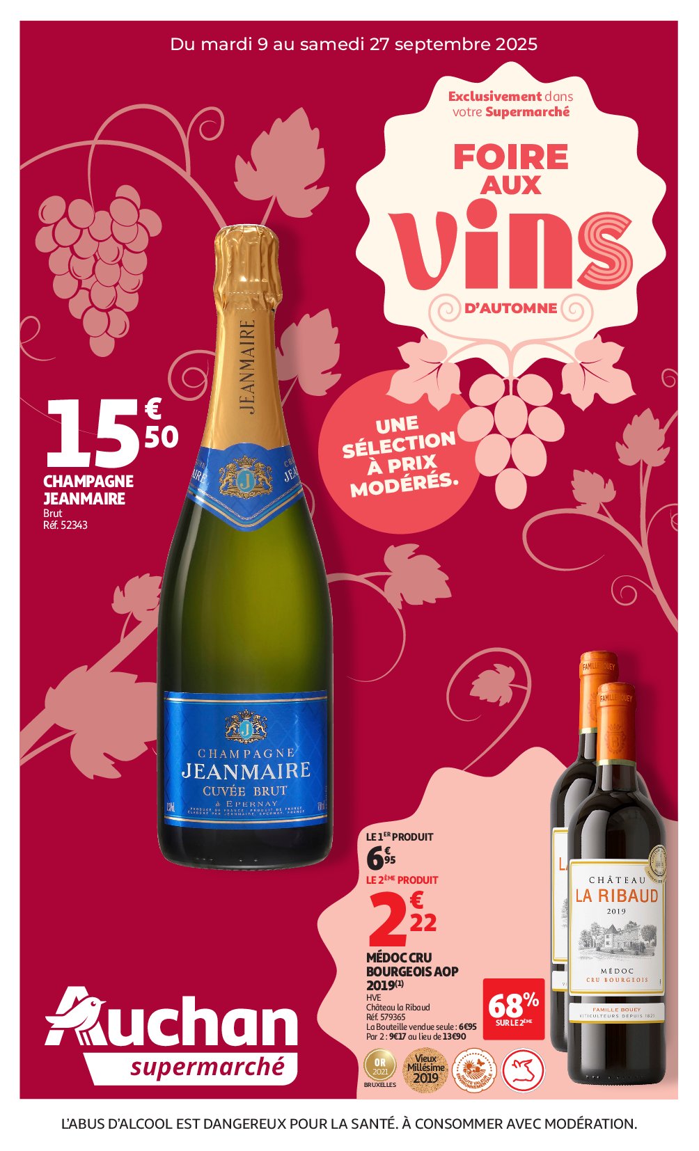 auchan - Auchan supermarché - Foire aux Vins folder geldig vanaf 09/09 - 27/09