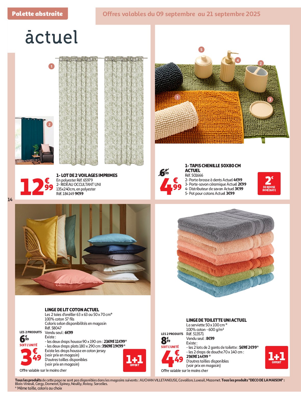 auchan - Auchan - Tout pour la déco : changez de style à l'intérieur folder geldig vanaf 09/09 - 26/10 - page: 14
