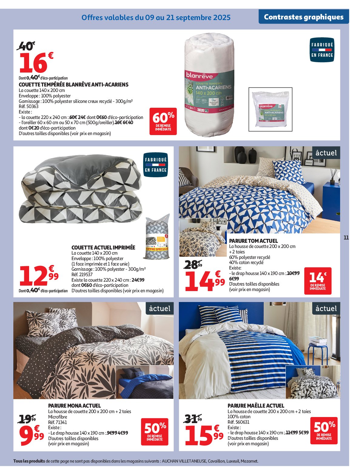 auchan - Auchan - Tout pour la déco : changez de style à l'intérieur folder geldig vanaf 09/09 - 26/10 - page: 11