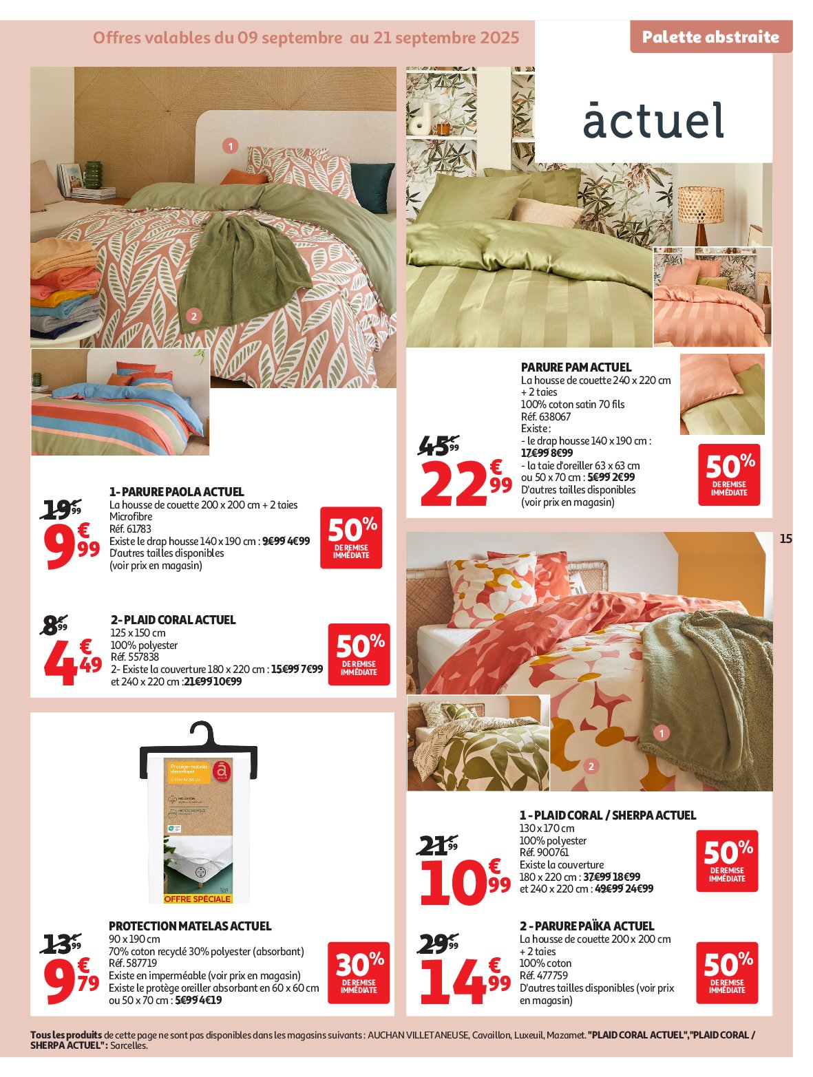 auchan - Auchan - Tout pour la déco : changez de style à l'intérieur folder geldig vanaf 09/09 - 26/10 - page: 15