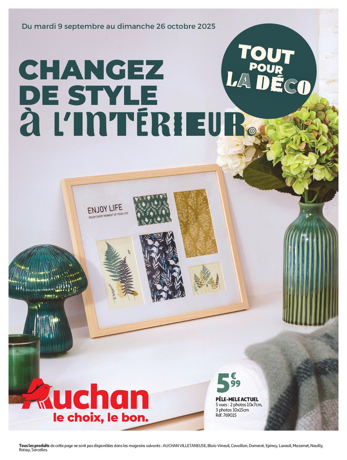 auchan - Auchan - Tout pour la déco : changez de style à l'intérieur folder geldig vanaf 09/09 - 26/10
