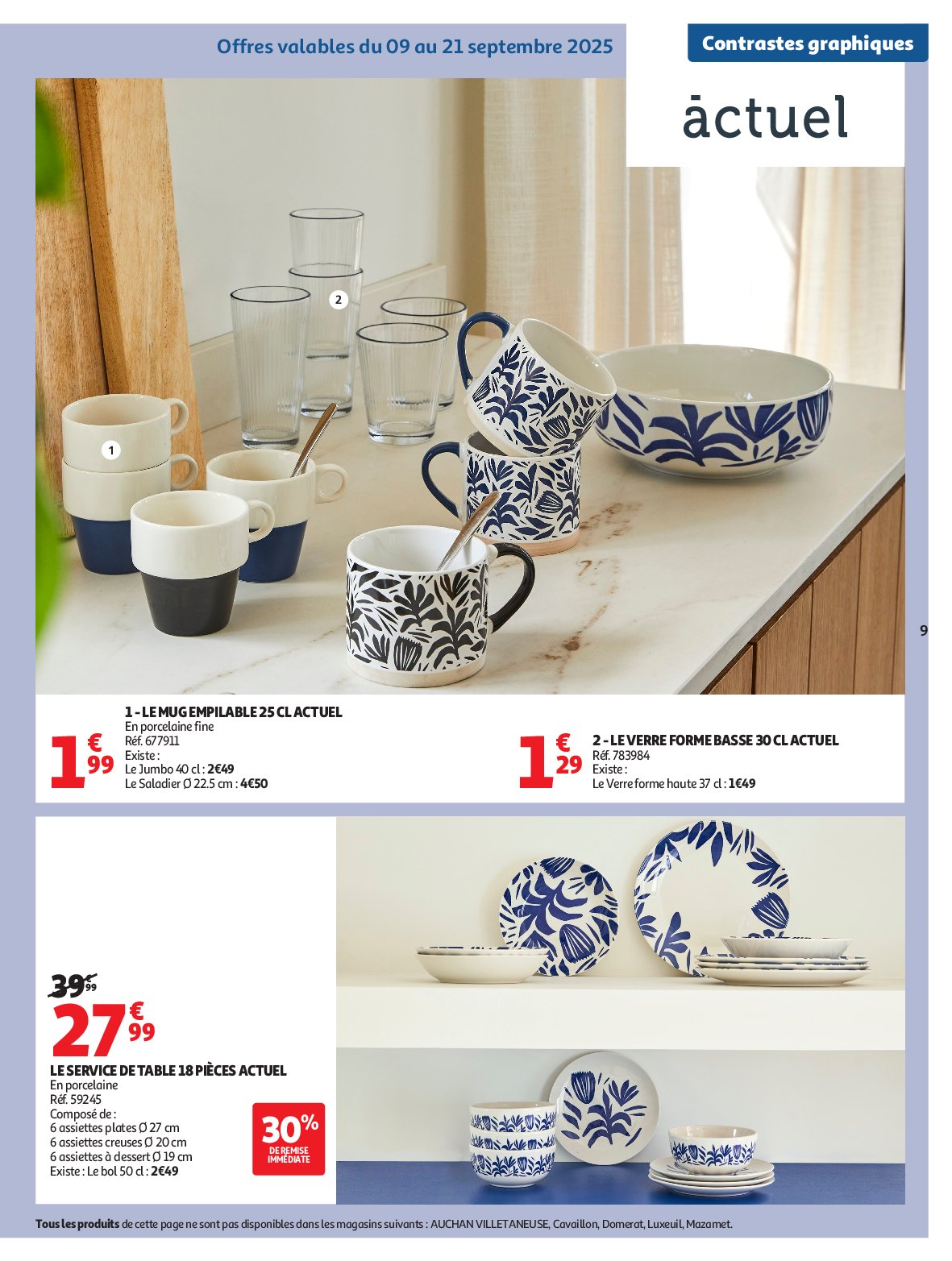 auchan - Auchan - Tout pour la déco : changez de style à l'intérieur folder geldig vanaf 09/09 - 26/10 - page: 9