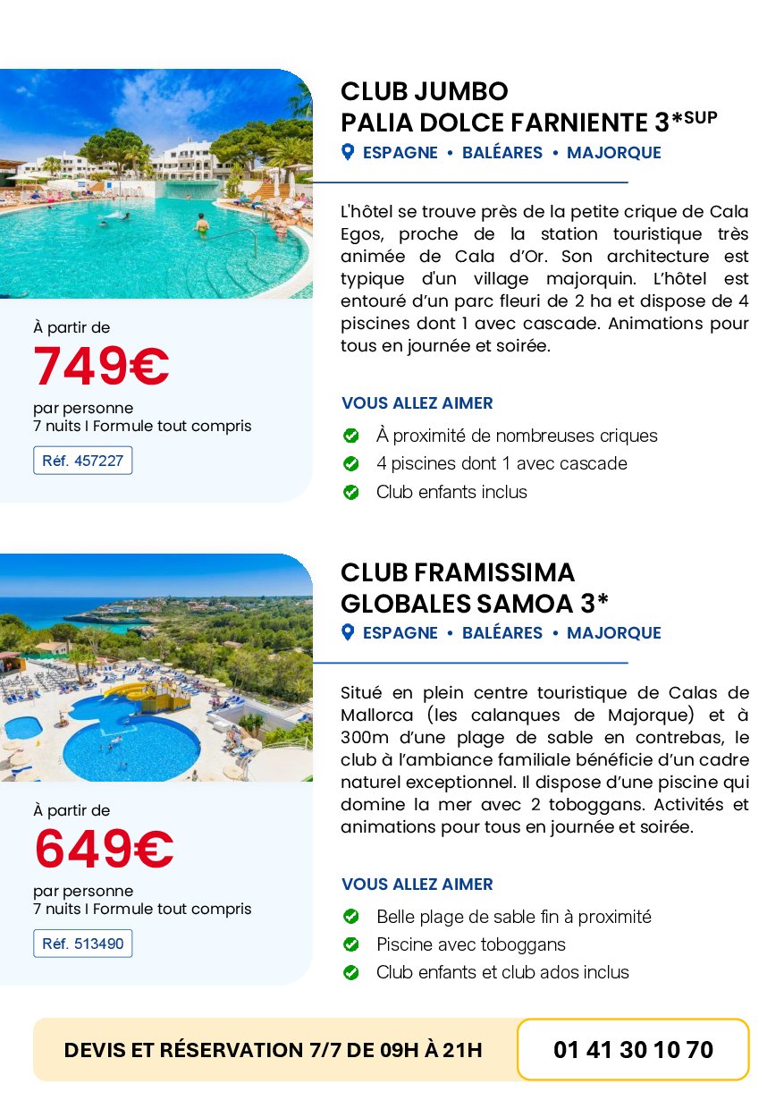 auchan - Auchan voyages - bons plans vacances ! folder geldig vanaf 01/09 - 30/09 - page: 3