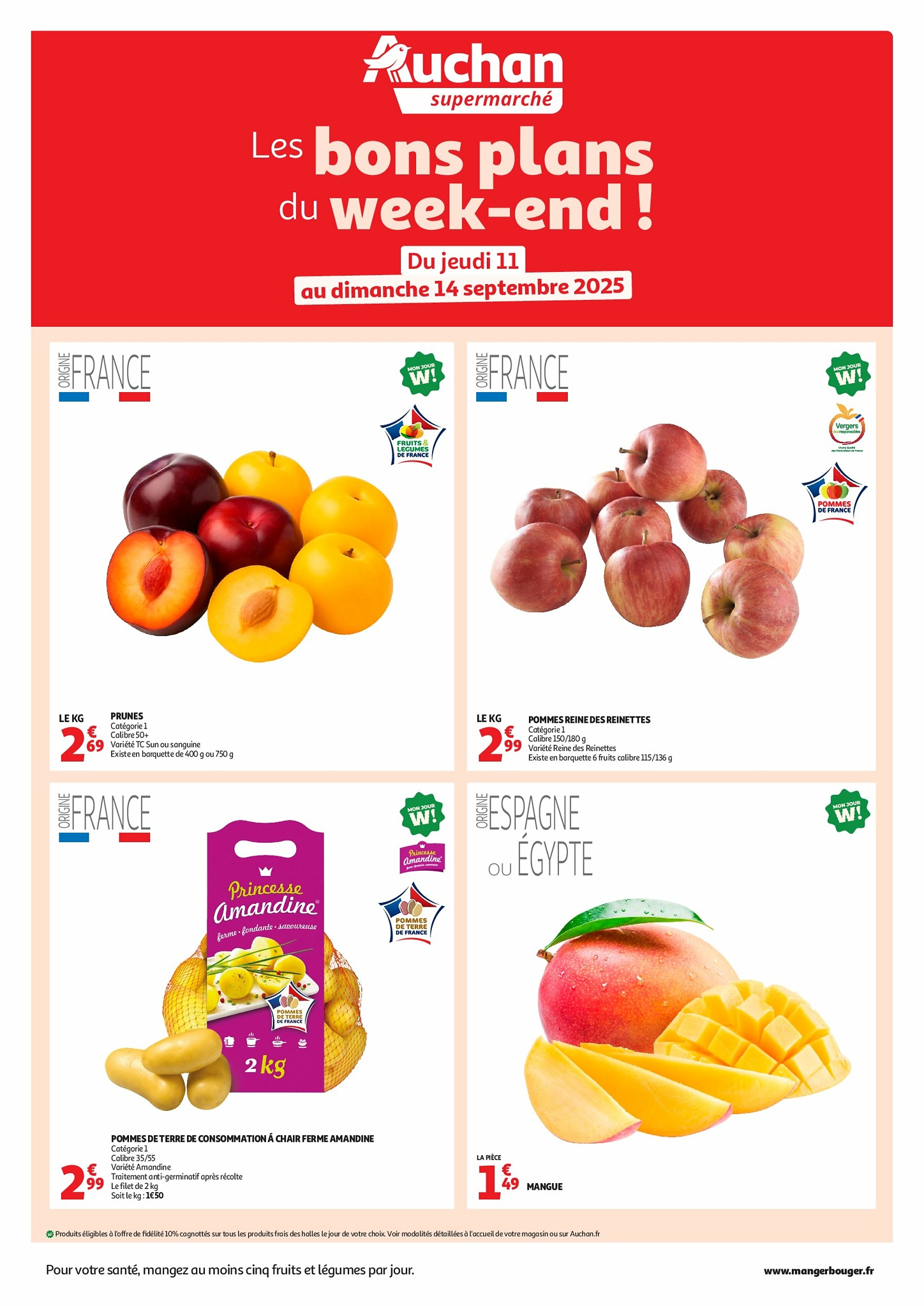 auchan - Auchan - Les bons plans du week-end dans votre super folder geldig vanaf 11/09 - 14/09