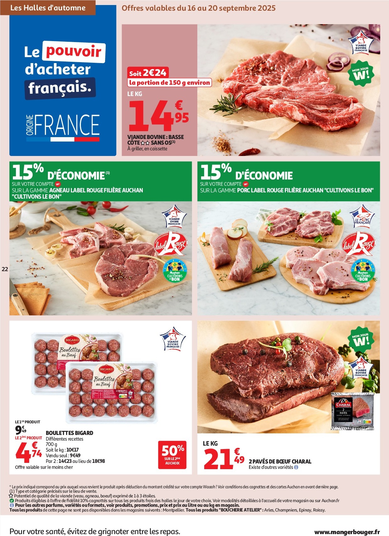 auchan - Auchan - C'est parti pour les petits prix folder geldig vanaf 16/09 - 28/09 - page: 22 auchan - Auchan - C'est parti pour les petits prix folder geldig vanaf 16/09 - 28/09 - page: 22