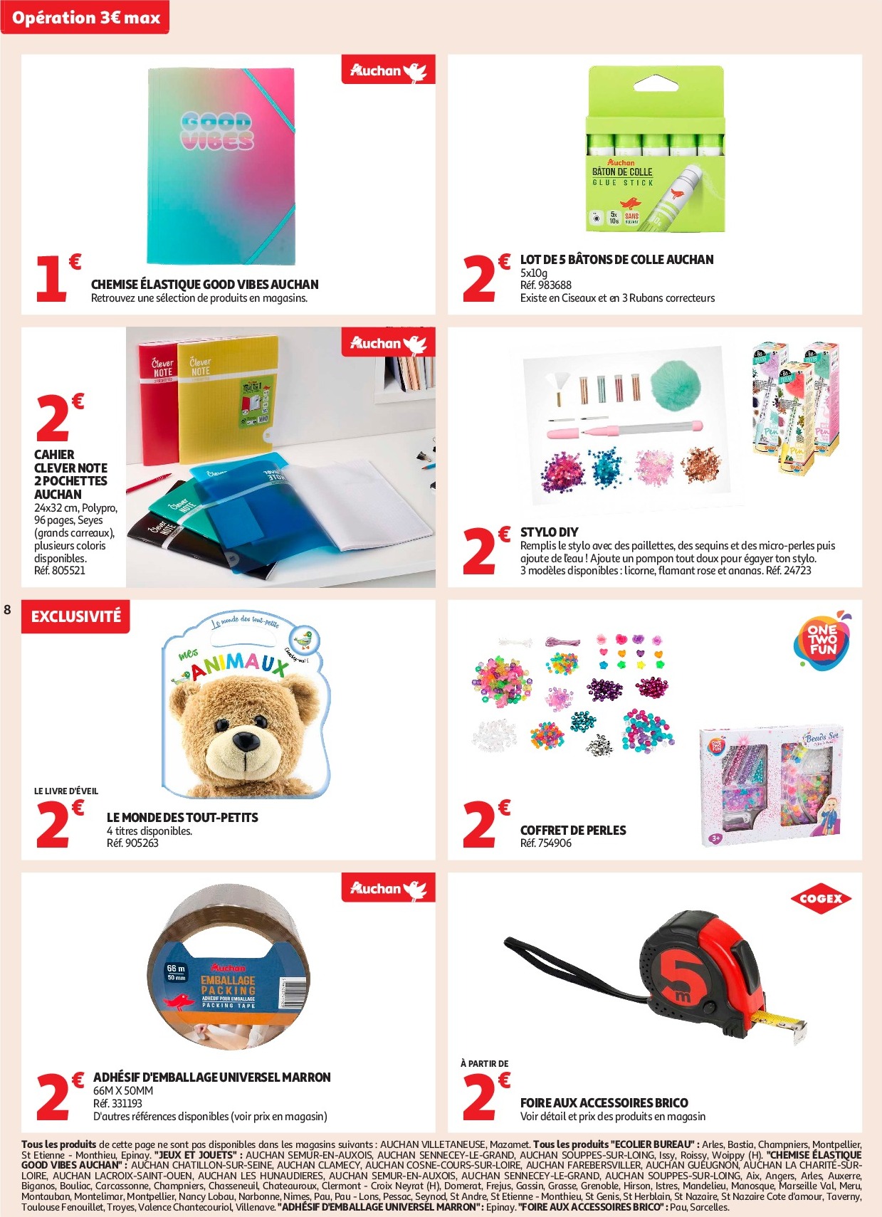 auchan - Auchan - C'est parti pour les petits prix folder geldig vanaf 16/09 - 28/09 - page: 8 auchan - Auchan - C'est parti pour les petits prix folder geldig vanaf 16/09 - 28/09 - page: 8