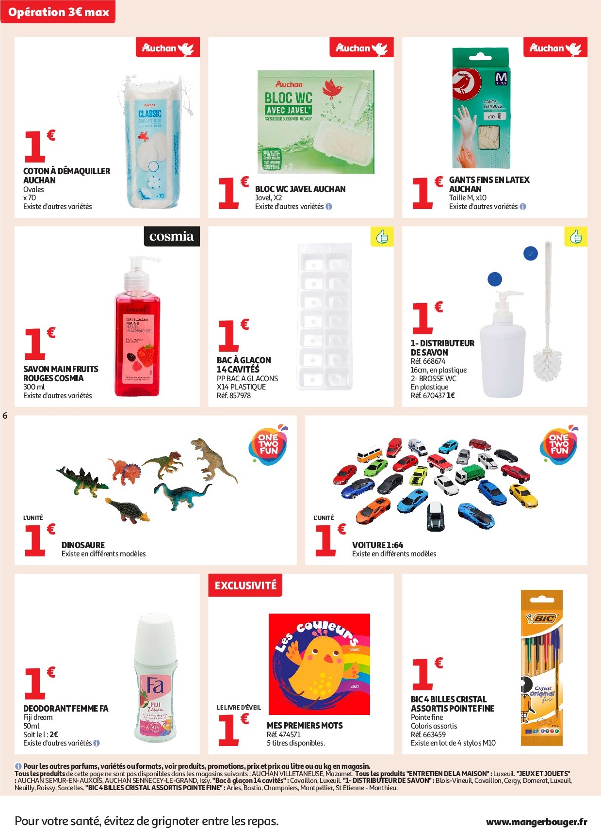 auchan - Auchan - C'est parti pour les petits prix folder geldig vanaf 16/09 - 28/09 - page: 6 auchan - Auchan - C'est parti pour les petits prix folder geldig vanaf 16/09 - 28/09 - page: 6