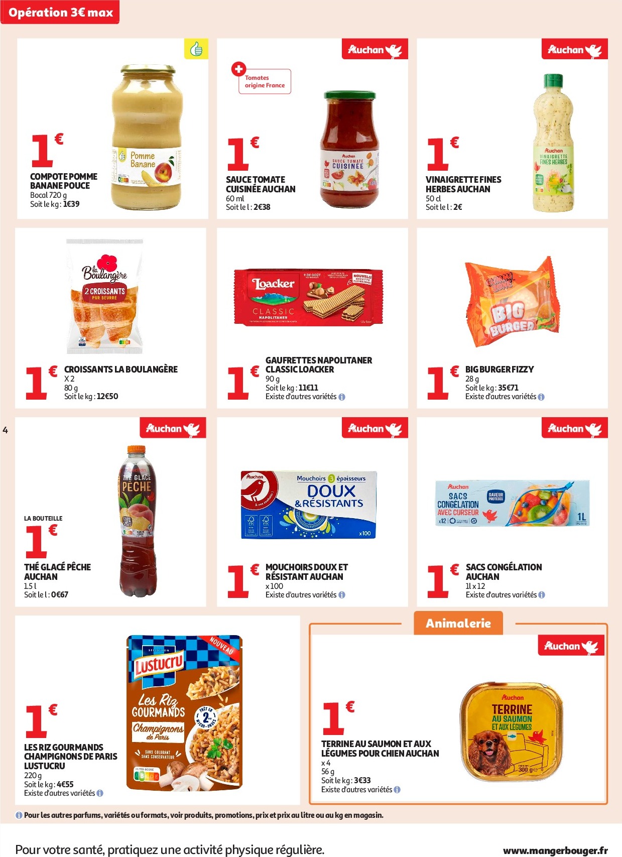 auchan - Auchan - C'est parti pour les petits prix folder geldig vanaf 16/09 - 28/09 - page: 4 auchan - Auchan - C'est parti pour les petits prix folder geldig vanaf 16/09 - 28/09 - page: 4
