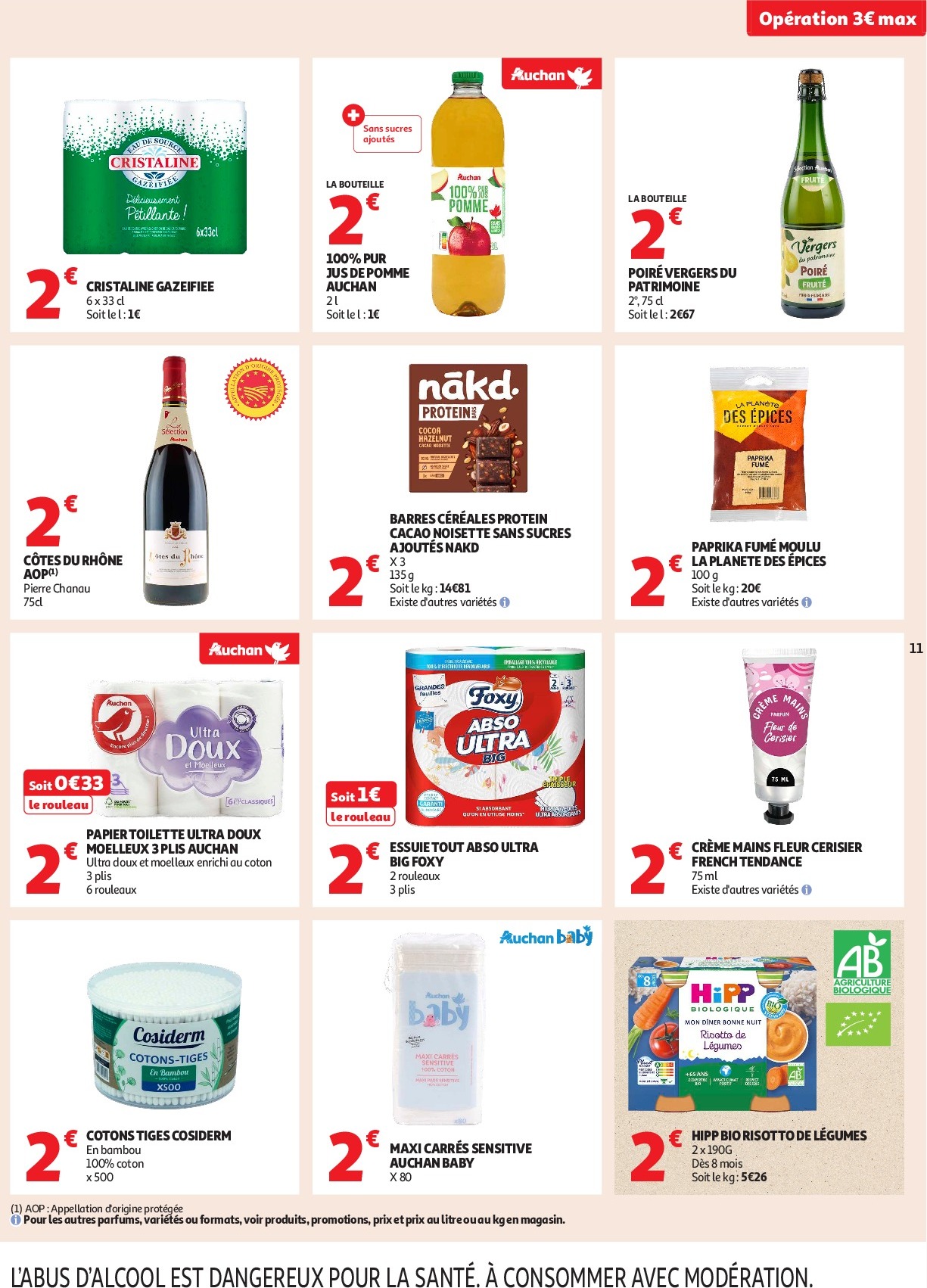 auchan - Auchan - C'est parti pour les petits prix folder geldig vanaf 16/09 - 28/09 - page: 11 auchan - Auchan - C'est parti pour les petits prix folder geldig vanaf 16/09 - 28/09 - page: 11