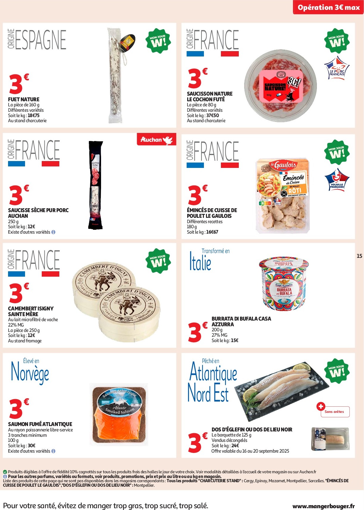 auchan - Auchan - C'est parti pour les petits prix folder geldig vanaf 16/09 - 28/09 - page: 15 auchan - Auchan - C'est parti pour les petits prix folder geldig vanaf 16/09 - 28/09 - page: 15