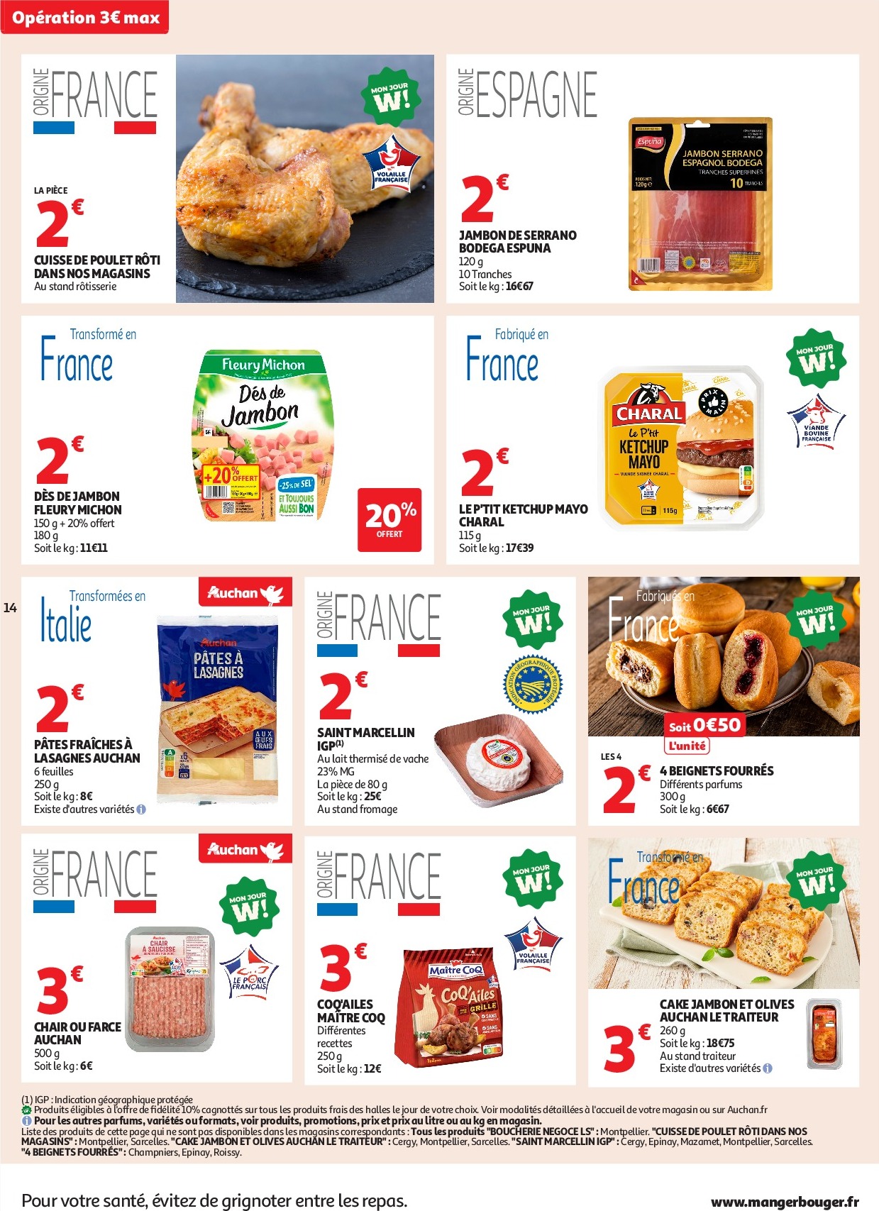 auchan - Auchan - C'est parti pour les petits prix folder geldig vanaf 16/09 - 28/09 - page: 14 auchan - Auchan - C'est parti pour les petits prix folder geldig vanaf 16/09 - 28/09 - page: 14