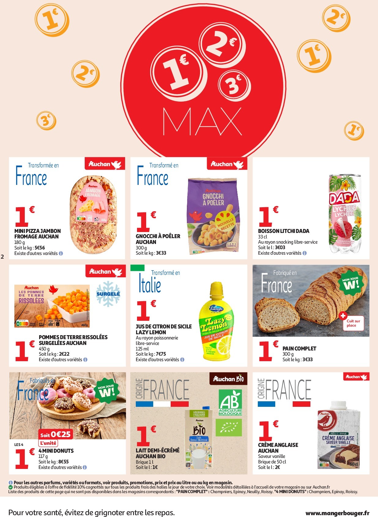 auchan - Auchan - C'est parti pour les petits prix folder geldig vanaf 16/09 - 28/09 - page: 2 auchan - Auchan - C'est parti pour les petits prix folder geldig vanaf 16/09 - 28/09 - page: 2