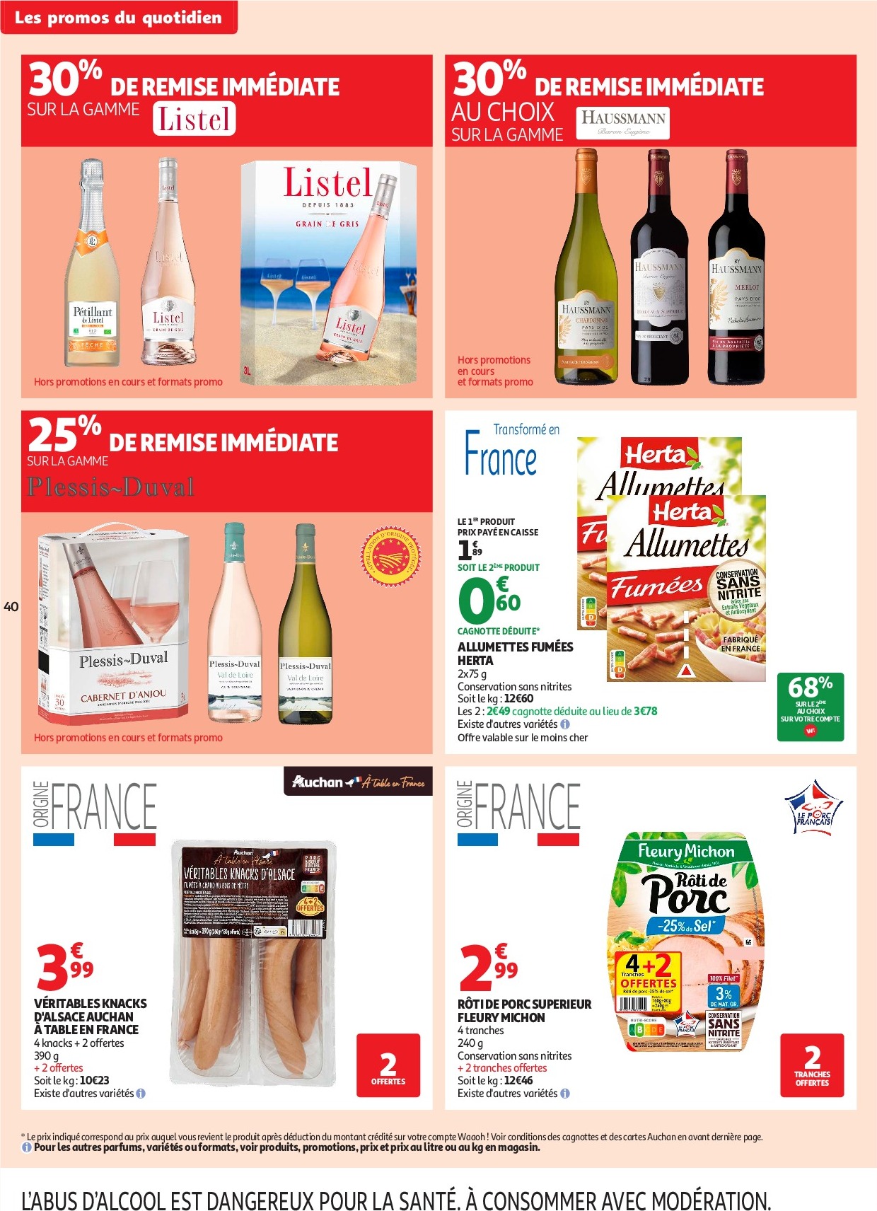 auchan - Auchan - C'est parti pour les petits prix folder geldig vanaf 16/09 - 28/09 - page: 40 auchan - Auchan - C'est parti pour les petits prix folder geldig vanaf 16/09 - 28/09 - page: 40