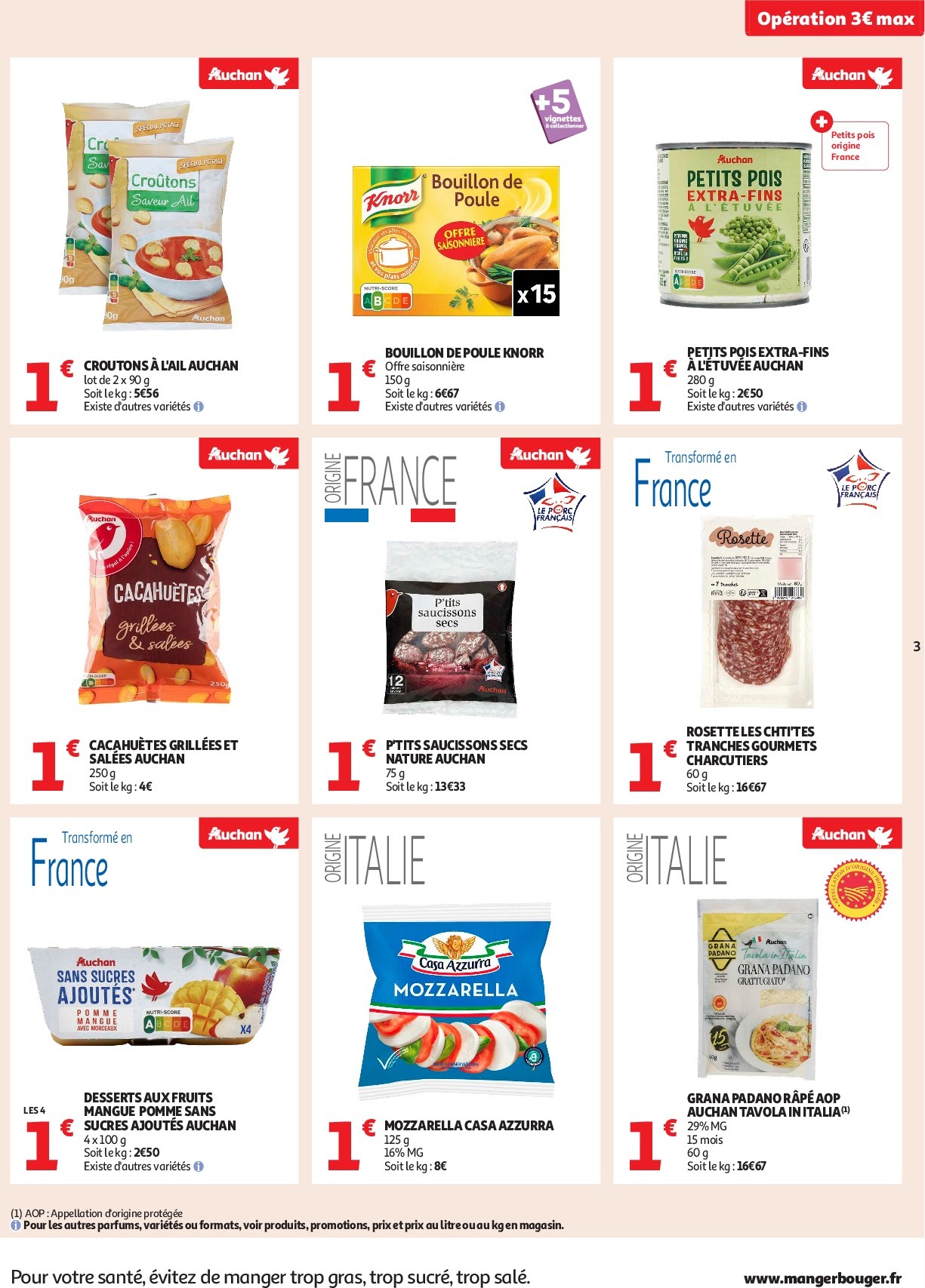 auchan - Auchan - C'est parti pour les petits prix folder geldig vanaf 16/09 - 28/09 - page: 3 auchan - Auchan - C'est parti pour les petits prix folder geldig vanaf 16/09 - 28/09 - page: 3
