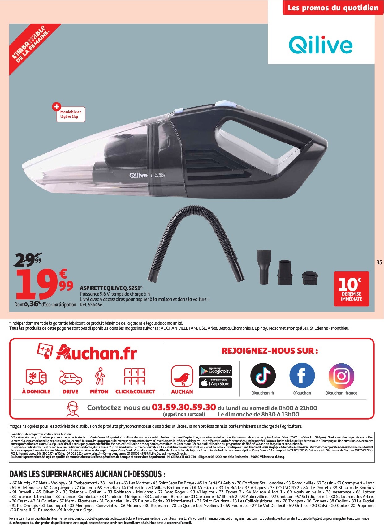auchan - Auchan Supermarché - C'est parti pour les petits prix dans votre super folder geldig vanaf 16/09 - 27/09 - page: 35