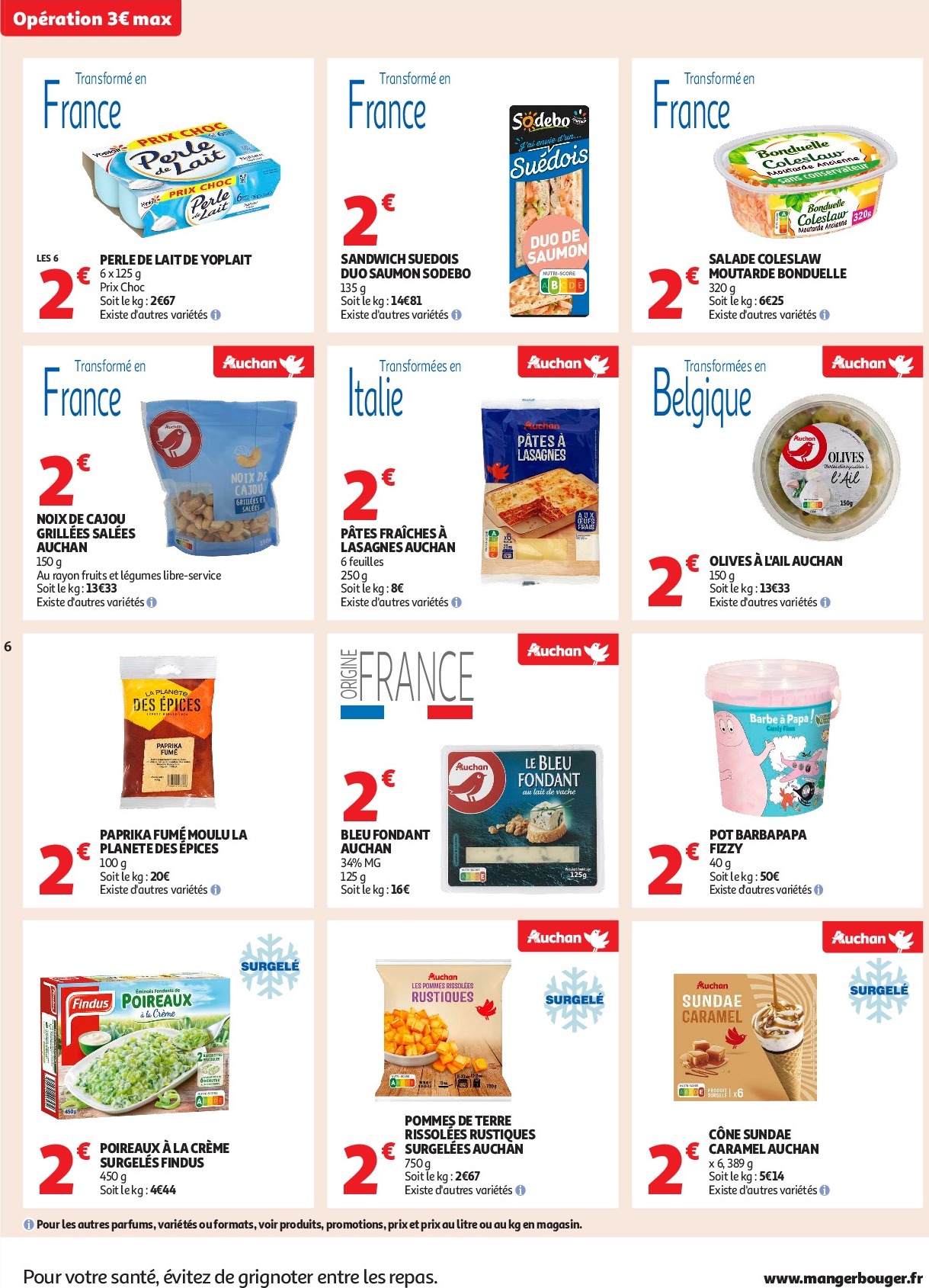auchan - Auchan Supermarché - C'est parti pour les petits prix dans votre super folder geldig vanaf 16/09 - 27/09 - page: 6