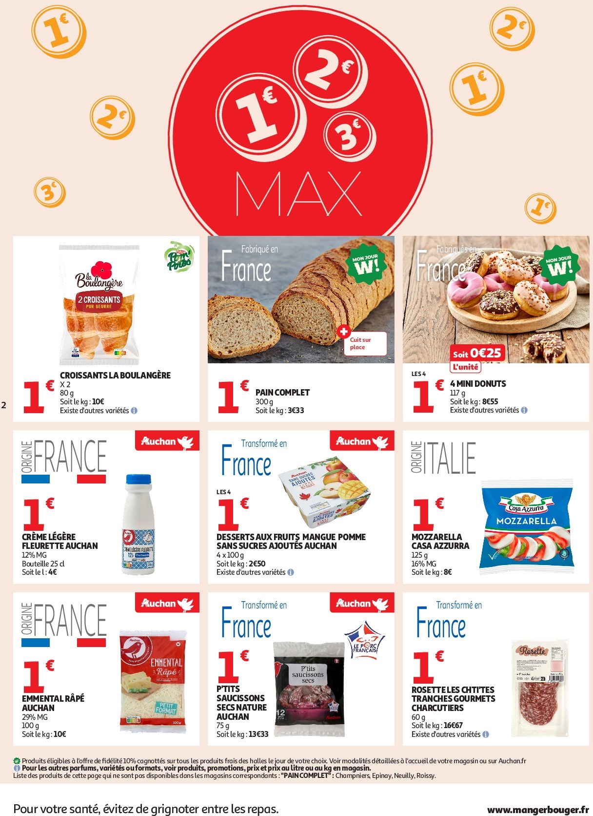 auchan - Auchan Supermarché - C'est parti pour les petits prix dans votre super folder geldig vanaf 16/09 - 27/09 - page: 2