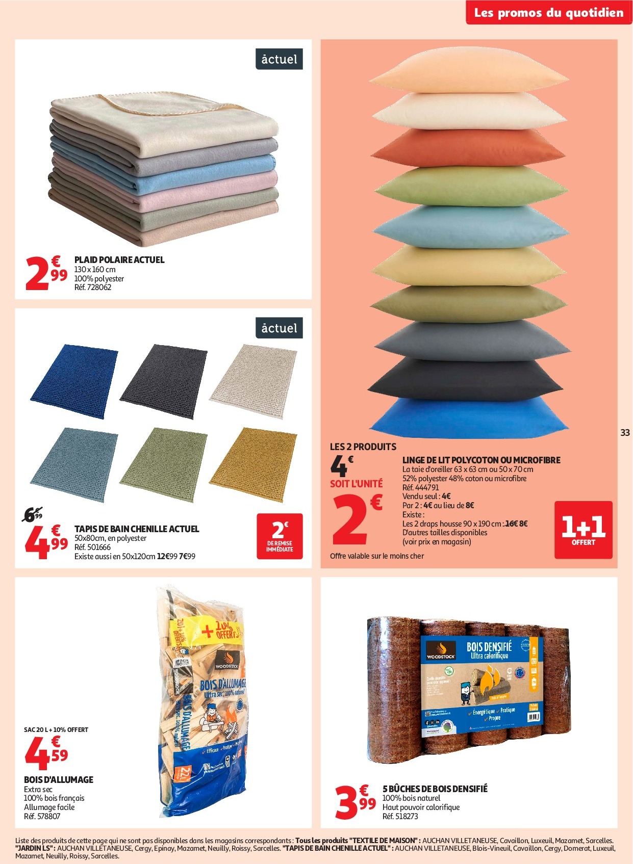 auchan - Auchan Supermarché - C'est parti pour les petits prix dans votre super folder geldig vanaf 16/09 - 27/09 - page: 33
