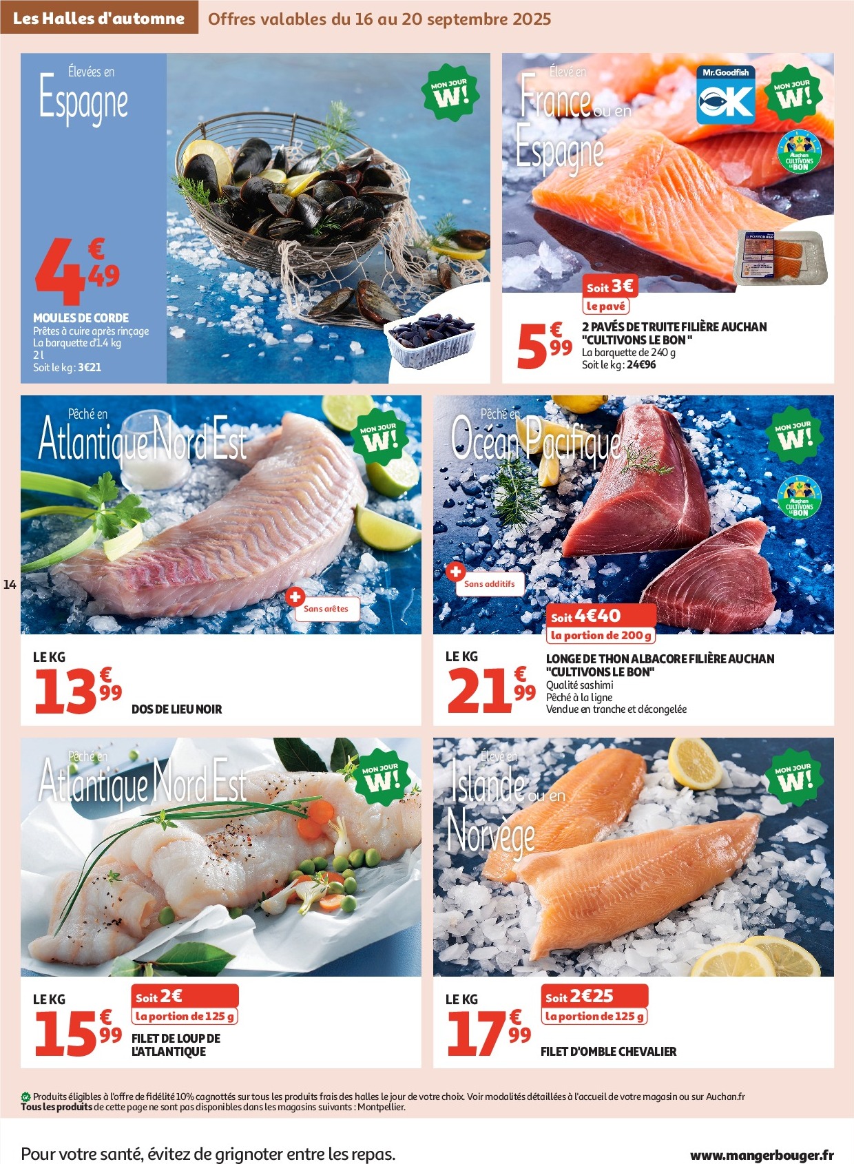 auchan - Auchan Supermarché - C'est parti pour les petits prix dans votre super folder geldig vanaf 16/09 - 27/09 - page: 14