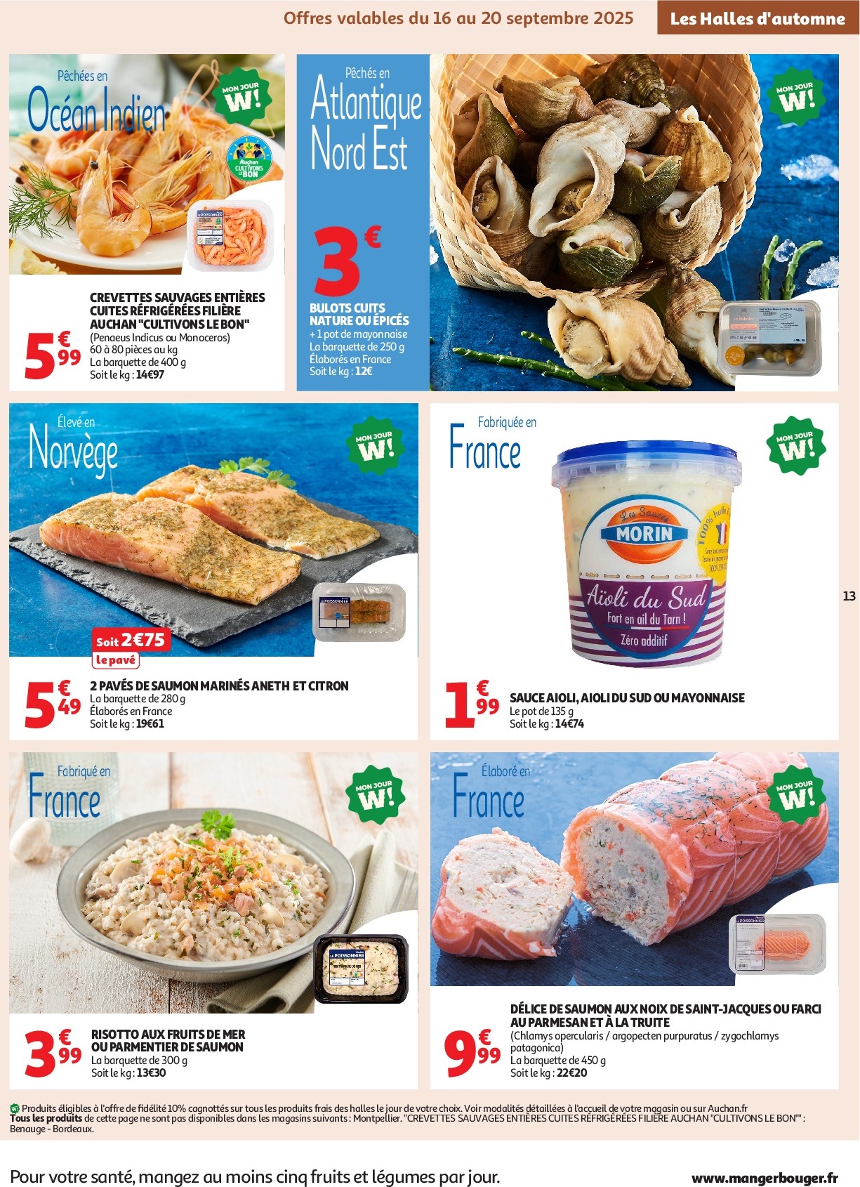 auchan - Auchan Supermarché - C'est parti pour les petits prix dans votre super folder geldig vanaf 16/09 - 27/09 - page: 13
