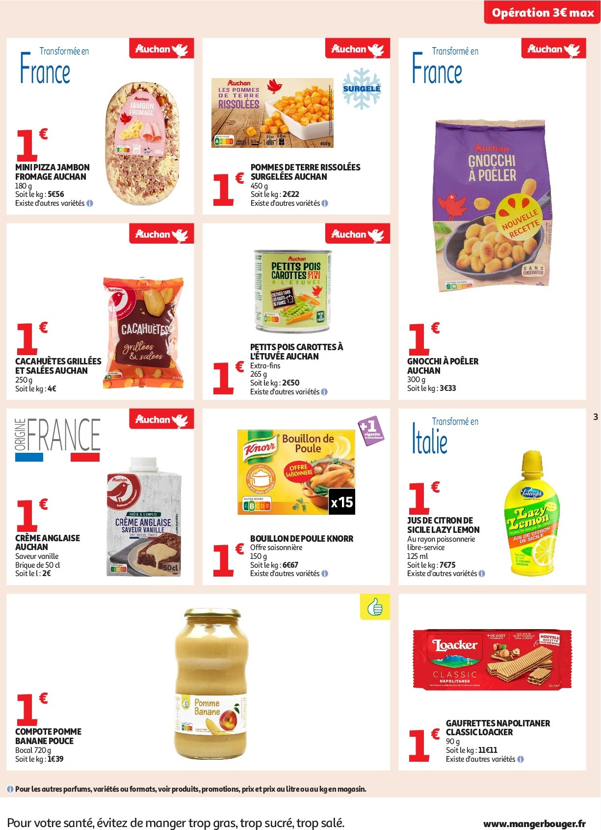 auchan - Auchan Supermarché - C'est parti pour les petits prix dans votre super folder geldig vanaf 16/09 - 27/09 - page: 3