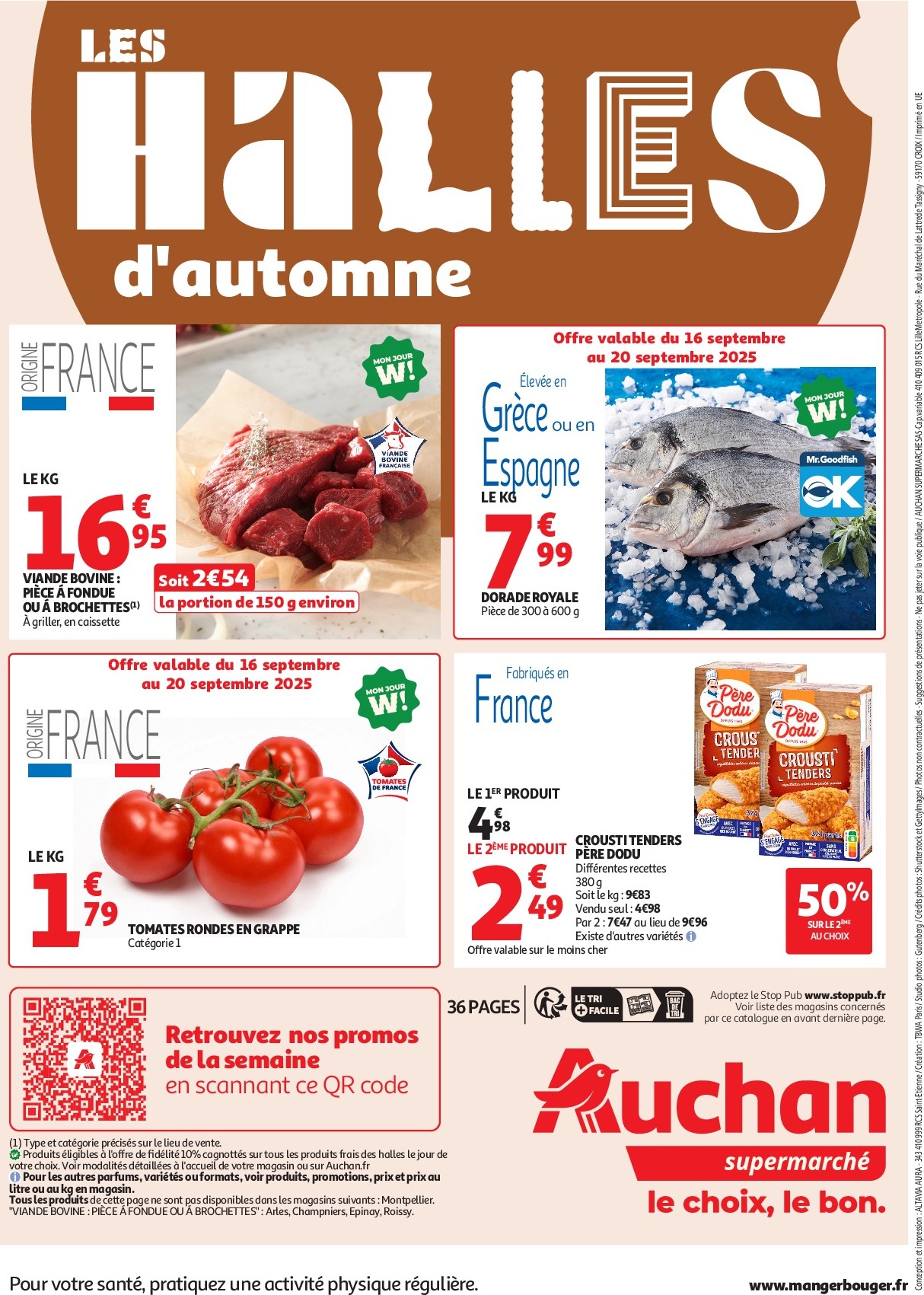 auchan - Auchan Supermarché - C'est parti pour les petits prix dans votre super folder geldig vanaf 16/09 - 27/09 - page: 36