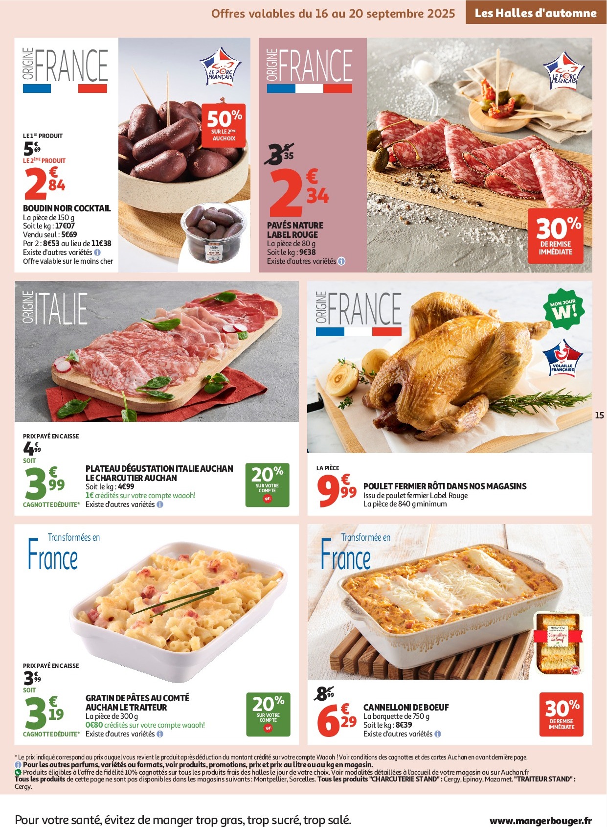 auchan - Auchan Supermarché - C'est parti pour les petits prix dans votre super folder geldig vanaf 16/09 - 27/09 - page: 15