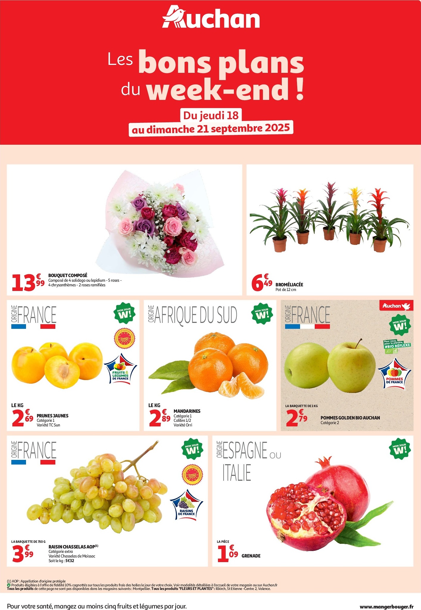 auchan - Auchan - Les bons plans du week-end dans votre hyper ! folder geldig vanaf 18/09 - 21/09